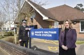 The official re-opening ceremony of Bishop’s Waltham Police Station by the Police and Crime Commissioner, Donna Jones and Chief Constable Alexis Boon, took place on Friday, March 20, 2026. 

Picture: Sarah Standing (200326-7367)