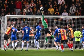 Pompey's Toby Steward in action for St Johnstone at Partick Thistle in March 2026. Picture: Rob Casey / SNS Group
