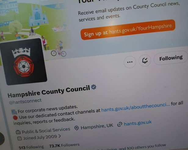 Hampshire County Council will continue to use X, its leader Nick Adams-King has said 