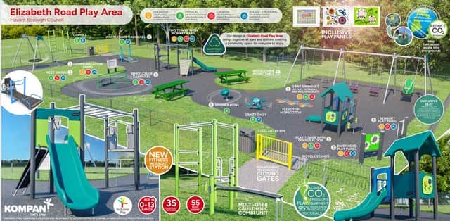 Proposed new playground in Elizabeth Road, Waterlooville