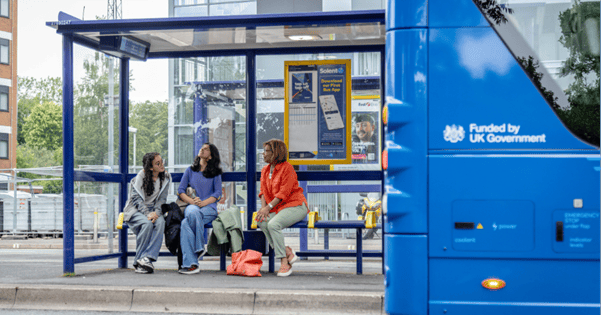 Bus stop in Portsmouth