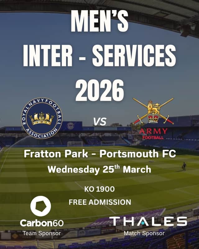 Navy V Army at Fratton Park