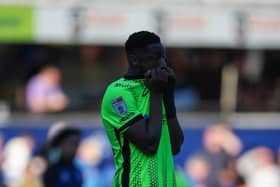 Pompey's Ebou Adams. Pic: Chris Foxwell/ProSportsImages