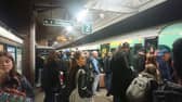 Passengers trying to get home to Portsmouth on the evening of March 22 waiting at Barnham railway station. This followed an incident at Chichester station where a woman was hit by a train.