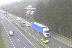 Six car crash on the A3 northbound this morning between the A3(M) near Waterlooville and Petersfield.