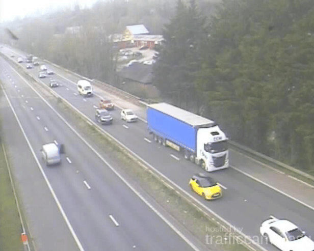 Six car crash on the A3 northbound this morning between the A3(M) near Waterlooville and Petersfield.