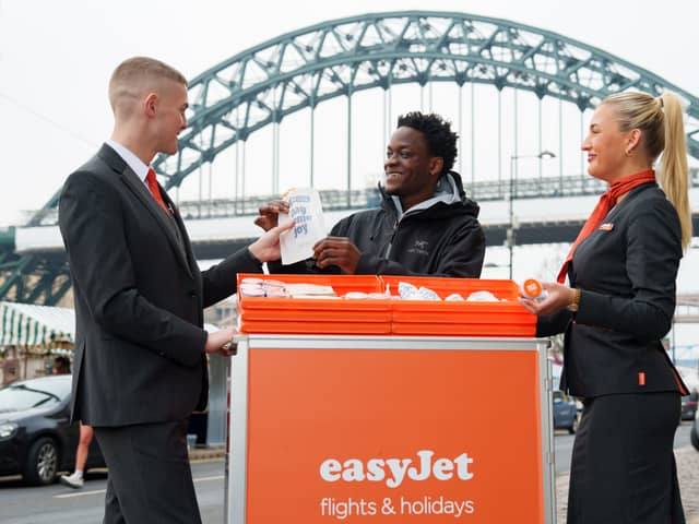 The collaboration marks the launch of easyJet’s new base at Newcastle International Airport.