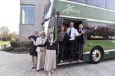 Fareham Live has partnered with Xelabus, who will be providing heavily discounted travel for school children to access the arts. 
Pictured is: (l-r) Sally Clark, coach hire manager at Xelabus, cllr. Connie Hockley, the Mayor of Fareham cllr. Louise Clubley, Sheena Hulme, theatre director at Fareham Live, Elliott Ray, operations supervisor and Rob Palmer, compliance manager at Xelabus. 
Picture: Sarah Standing (230326-7564)