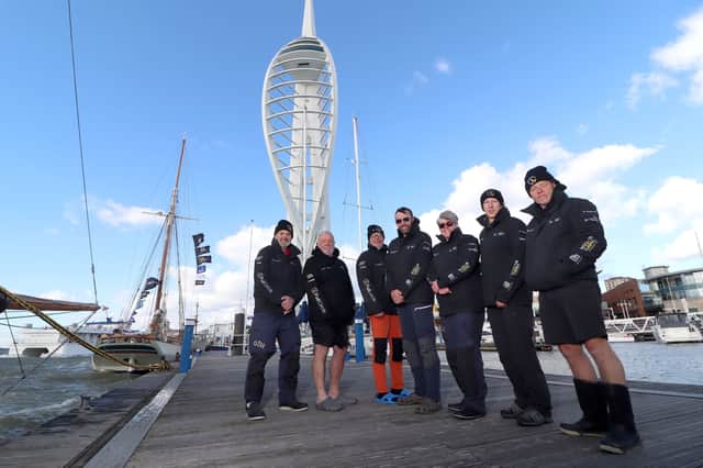 Pictured: veterans and shipmates on the Spirit of Falmouth tall ship at Gunwharf Quays, Portsmouth
Picture: Habibur Rahman