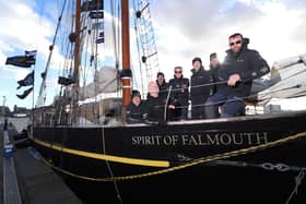 Pictured: veterans and shipmates on the Spirit of Falmouth tall ship at Gunwharf Quays, Portsmouth
Picture: Habibur Rahman