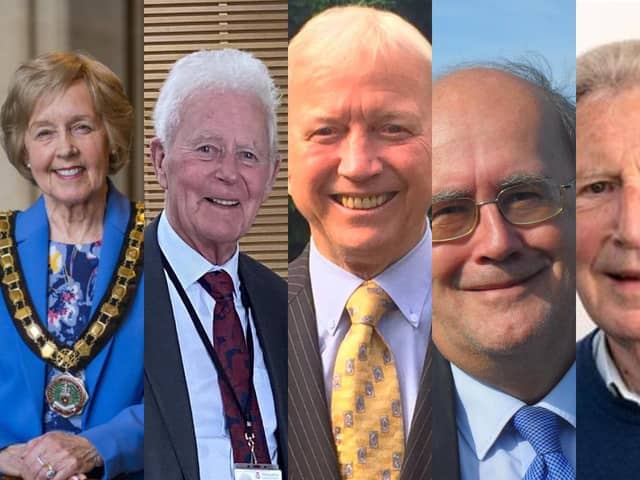 Patricia Stallard, Peter Latham, Alan Dowden, Peter Chegwyn and Alex Crawford. Image: LDRs