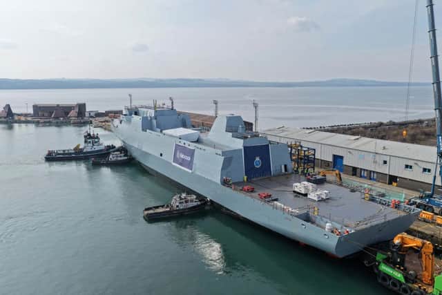 New Royal Navy Type 31 frigate HMS Active.