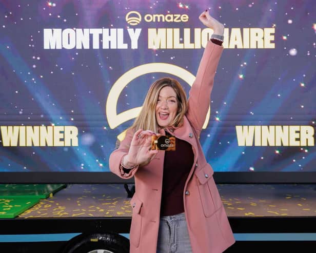 UNDER STRICT EMBARGO UNTIL 8:00am GMT Friday 27th March 2026

Stephanie Churchill - Omaze Monthly Millionaire winner. A lucky wife who celebrated winning Â£1 million by swigging fizz straight from the bottle in a cricket club carpark, is now planning to keep the bubbles flowing, with a hot tub top of her shopping list.Steph Churchill, 36, originally from Bolton but now living in Hampshire, is the latest winner of the Omaze Monthly Millionaire Draw, scooping a life-changing Â£1 million prize, completely tax-free.Omaze initially struggled to contact Steph after her win, as she had not provided a phone number and did not see multiple emails as she had been offline while travelling back from a funeral.When she did open her inbox, she eventually decided to reply to the Omaze emails when curiosity got the better of her. Within moments of replying, her life had "changed forever".
