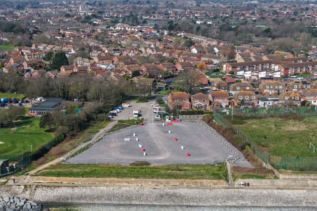 Fort Road car park in Gosport which has been sold to the Home Office