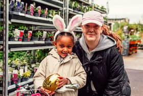 Two of last year's egg hunters 