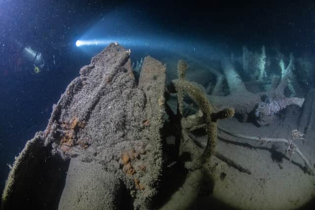 Pictured: The wreck of HMS Jason.