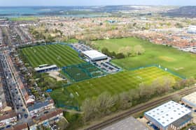 Pompey's training ground by drone: Credit MJ PHOTOGRAPHY @MarcinJ_Photos