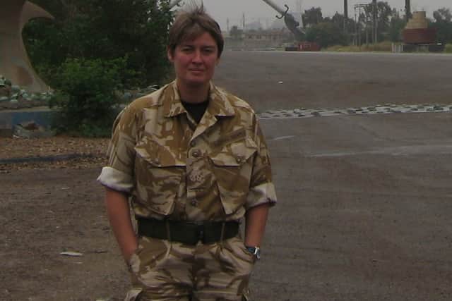 Janet Riddell while serving in Baghdad, Iraq, in 2006.