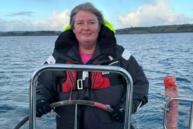 Royal Navy veteran Janet Riddell, of Fareham, spoke to her experiences after having her left amputated following a helicopter crash. She now supports other veterans like her.