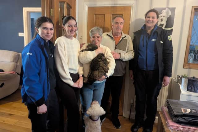 Alfie the cat reunited with his owner, Mandy Davis and her family, after going missing for four years.