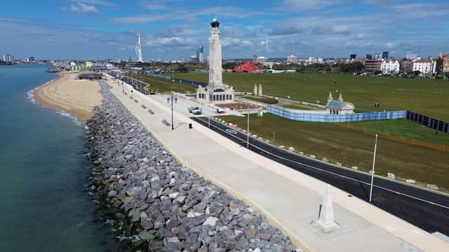 First look at the sea defences in Southsea, Portsmouth
Picture: Habibur Rahman