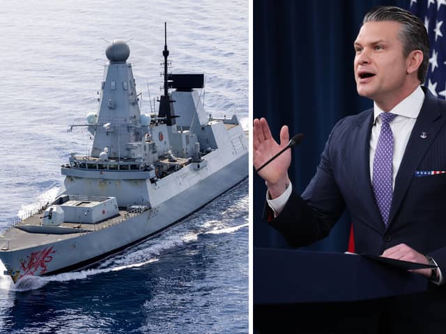 US defence secretary has insulted the Royal Navy for not sending warships to end the blockade of the Strait of Hormuz. HMS Dragon is currently in the eastern Mediterranean.