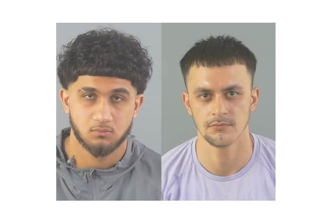 Irfan Ahmadzai (left) and Sheraz Ahmadzai