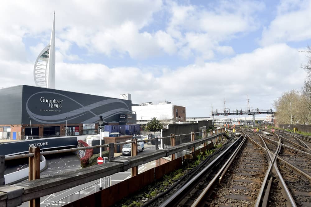 Further down the track, wheel timbers are also being replaced at St George's near Portsmouth Harbour Station.