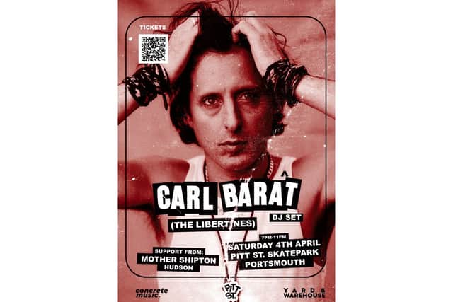 Carl Barât, co-frontman of The Libertines is performing a DJ set at Pitt St. Skatepark on Saturday, April 4.
