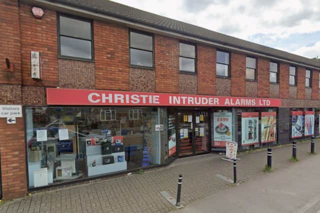 The old Christie Intruder Alarms shop in London Road, Waterlooville, which could soon be turned into flats.