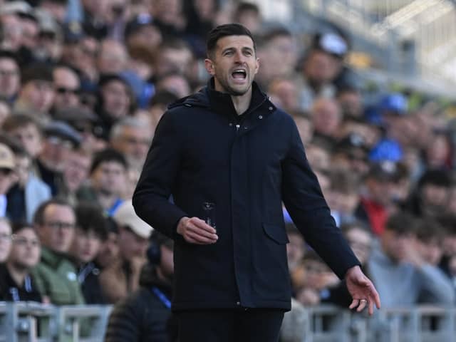 Pompey boss John Mousinho. Pic: Graham Hunt/ProSportsImages