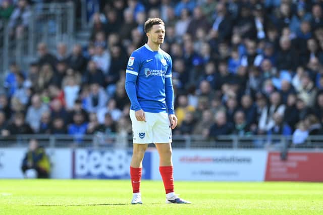 Jordan Williams made a rare Pompey appearance in the 2-2 draw with Oxford United. Picture: Graham Hunt/ProSportsImages