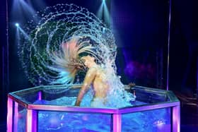 Former patient at Portsmouth Queen Alexandra Hospital and breast cancer survivor makes a triumphant  return to the city with Circus Extreme. 

Pictured: Laura Miller

Copyright: Andy Payne