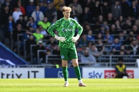 John Mousinho has backed Nicolas Schmid after the goalkeeper had another disappointing game when Oxford visited on Bank Holiday Monday. Picture: Graham Hunt/ProSportsImages