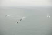 The Royal Navy have reportedly been “blocked” from seizing Russian shadow fleet vessels. Pictured: HMS Somerset and HMS St Albans tracks Severomorsk