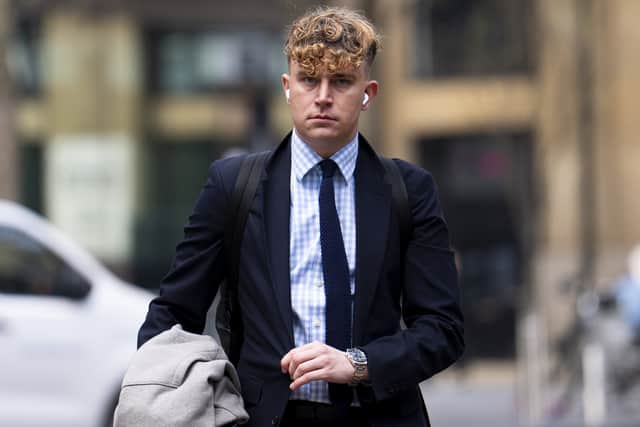 Metropolitan Police officer Lewis Rollins from Fareham who has been found guilty of fraud and coercive control at London's Southwark Crown Court