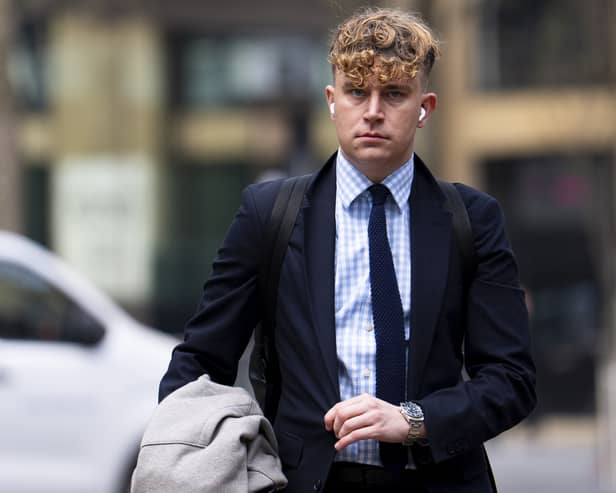 Metropolitan Police officer Lewis Rollins from Fareham  who has been found guilty of fraud and coercive control at London's Southwark Crown Court