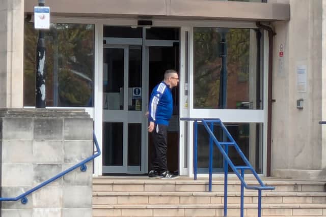 Darren Page, 45 from Bondfields Crescent in Havant, outside Portsmouth Magistrates Court.