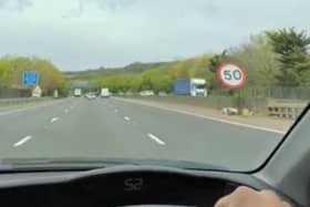 50mph signs have become a familiar sight on the M27.
