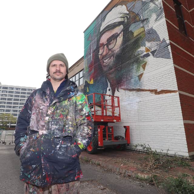 A mural of the late Portsmouth artist and skateboarder Joseph Loughborough is being painted at Pitt St. Skatepark.