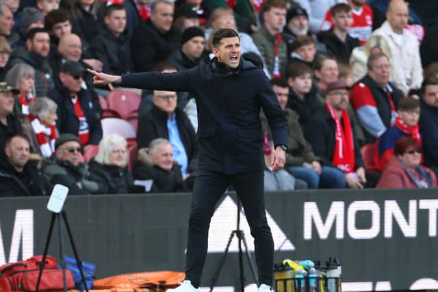 John Mousinho admitted Pompey were 'lucky' after a dramatic victory at Middlesbrough. Picture: Richard Sellers/PA Wir