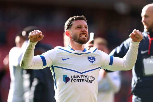 Pompey's Conor Chaplin. Pic: PA