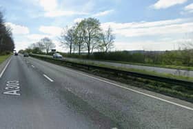 The four-car crash took place on the A303 in Hampshire.