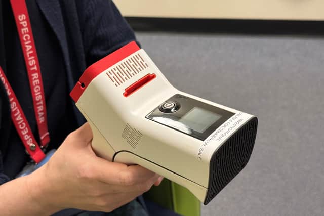 The Inflammacheck device will measure a range of markers in the breath to create a unique "breath print" that can help clinicians distinguish between different lung diseases.