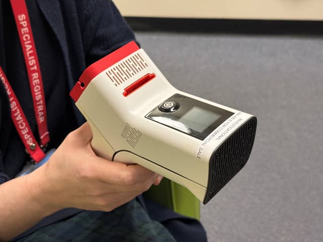 The Inflammacheck device will measure a range of markers in the breath to create a unique "breath print" that can help clinicians distinguish between different lung diseases.