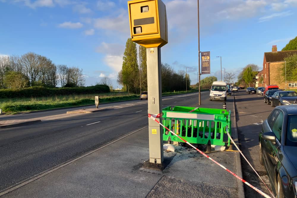 A new speed camera on the northbound side of Eastern Road in Portsmouth, by Hayling Avenue and Sword Sands Road, which was the subject of an arson attack on Sunday, April 12, 2026