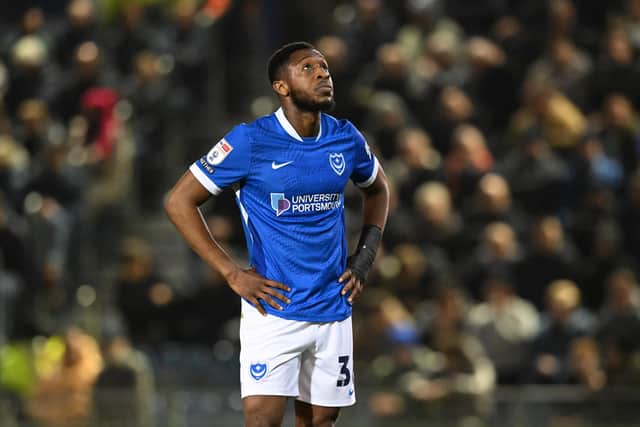 Ebou Adams will be a key performer in Pompey’s midfield next season. Picture: Graham Hunt/ProSportsImages