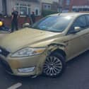 A Ford Mondeo driver was arrested in Portsmouth after crashing into a van in Copnor Road.