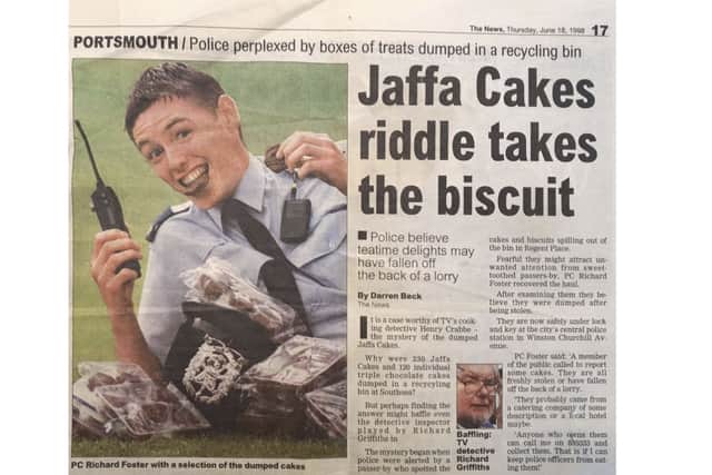 The Jaffa Cakes mystery article that appeared in The News