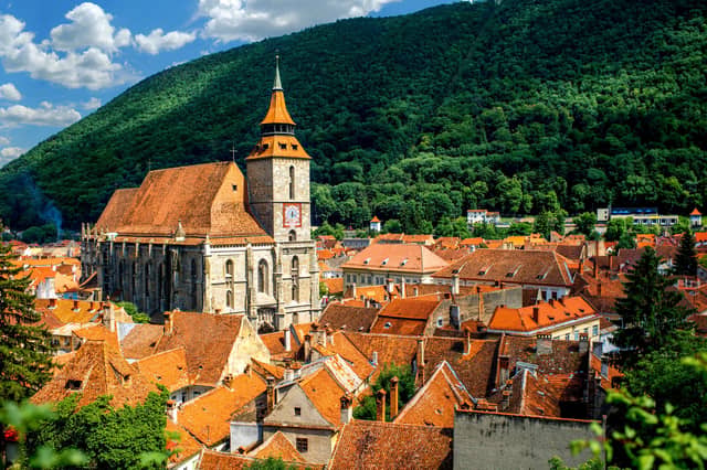 Romania's Brasov cityscape is a must see.